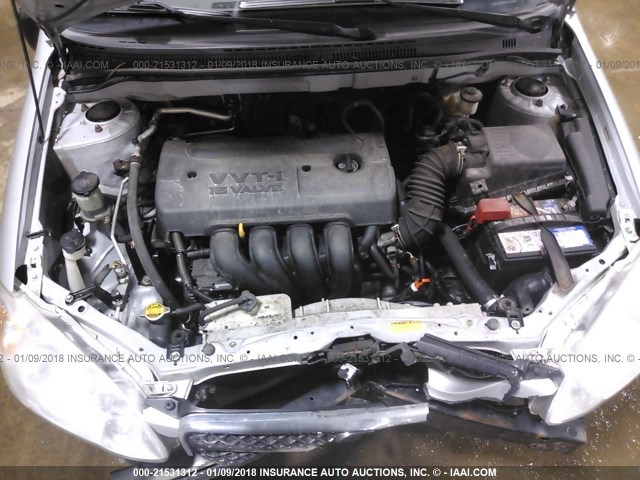 2T1BR32E57C761308 - 2007 TOYOTA COROLLA CE/LE/S SILVER photo 10