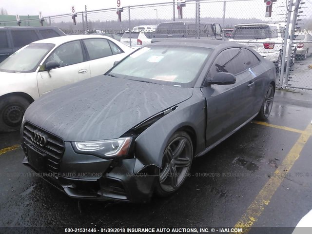 WAUMFAFR2EA054944 - 2014 AUDI A5 PREMIUM PLUS GRAY photo 2