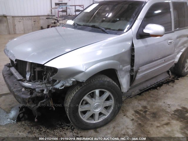 5GADT13S942436014 - 2004 BUICK RAINIER CXL SILVER photo 6