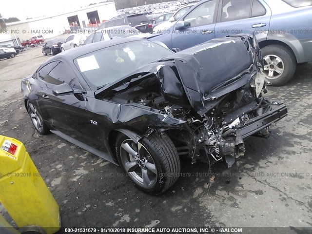 1FA6P8CF8F5365581 - 2015 FORD MUSTANG GT BLACK photo 1