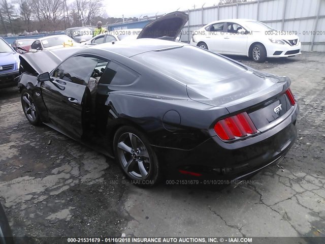 1FA6P8CF8F5365581 - 2015 FORD MUSTANG GT BLACK photo 3