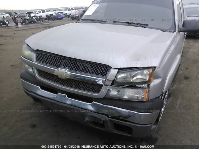 2GCEK13T751365346 - 2005 CHEVROLET SILVERADO K1500 SILVER photo 6