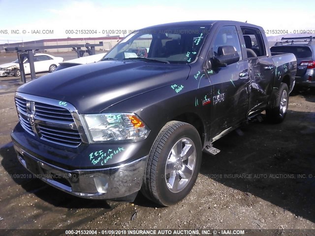 1C6RR6LT8ES416483 - 2014 RAM 1500 SLT GRAY photo 2