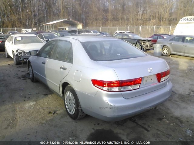 1HGCM55183A126719 - 2003 HONDA ACCORD DX SILVER photo 3