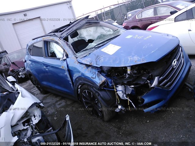 KM8J3CA23HU460587 - 2017 HYUNDAI TUCSON LIMITED/SPORT AND ECO/SE BLUE photo 1