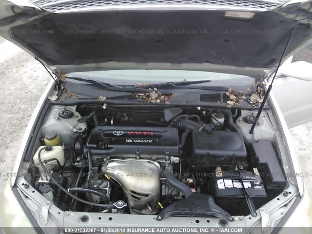 4T1BE30KX3U645759 - 2003 TOYOTA CAMRY LE/XLE/SE SILVER photo 10