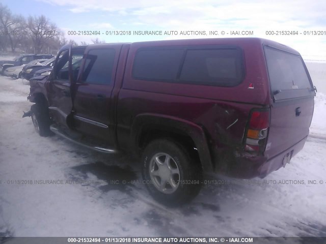 2GTEK13TX61251956 - 2006 GMC NEW SIERRA K1500 MAROON photo 3