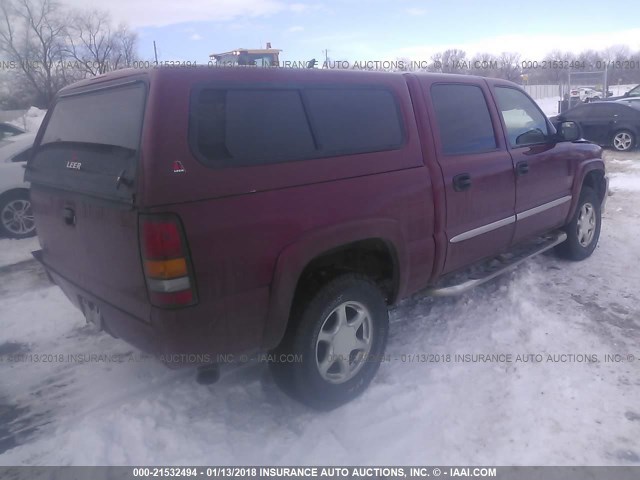 2GTEK13TX61251956 - 2006 GMC NEW SIERRA K1500 MAROON photo 4