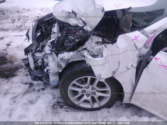 1G11C5SLXFF219207 - 2015 CHEVROLET MALIBU 1LT 白色 照片 6