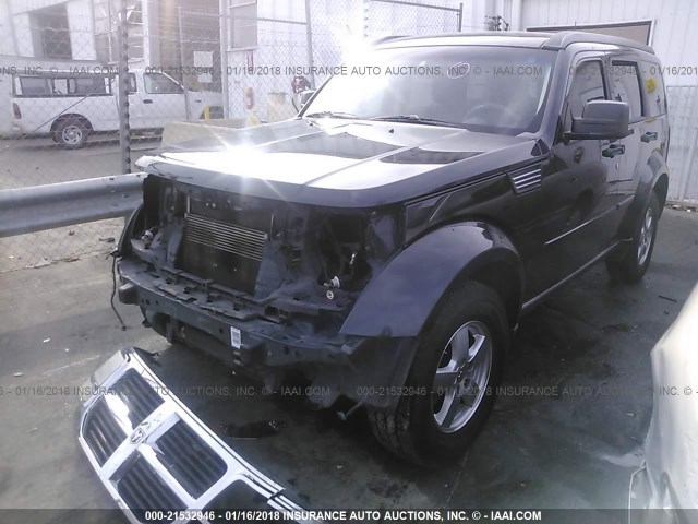 1D8GT28K29W505444 - 2009 DODGE NITRO SE BLACK photo 2