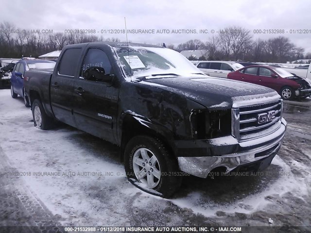 3GTP2VE72CG226844 - 2012 GMC SIERRA K1500 SLE BLACK photo 1