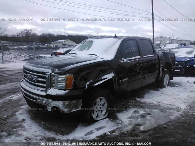 3GTP2VE72CG226844 - 2012 GMC SIERRA K1500 SLE BLACK photo 2