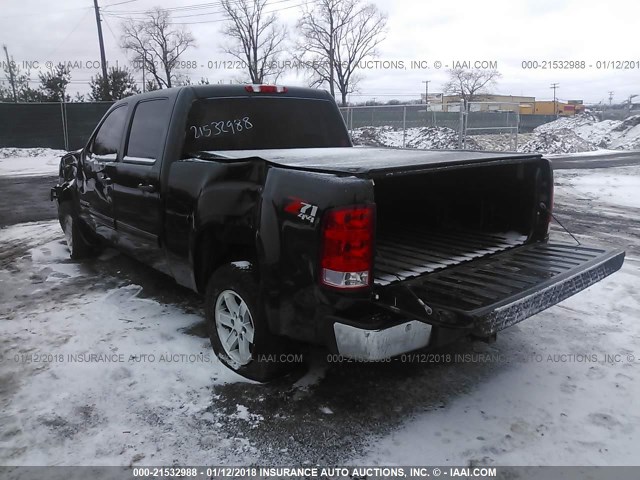 3GTP2VE72CG226844 - 2012 GMC SIERRA K1500 SLE BLACK photo 3