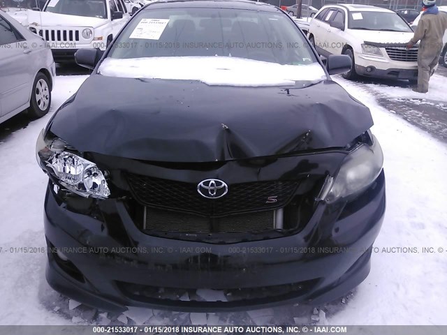 2T1BU4EE4AC479619 - 2010 TOYOTA COROLLA S/LE/XLE BLACK photo 6