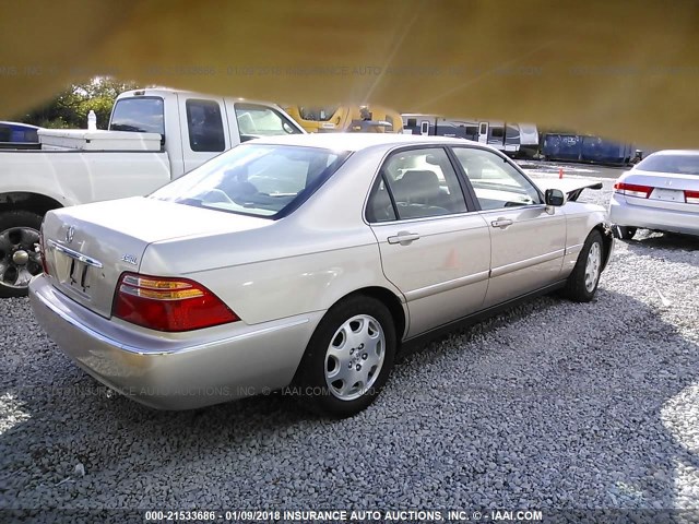 JH4KA9666YC001670 - 2000 ACURA 3.5RL GOLD photo 4