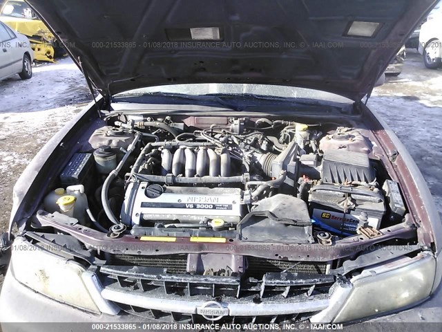 JN1CA21A3XM300800 - 1999 NISSAN MAXIMA GLE/GXE/SE MAROON photo 10