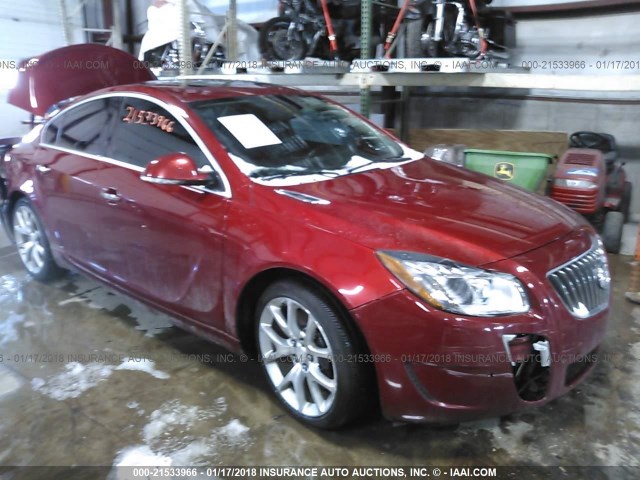 2G4GV5GV1D9158823 - 2013 BUICK REGAL GS RED photo 1