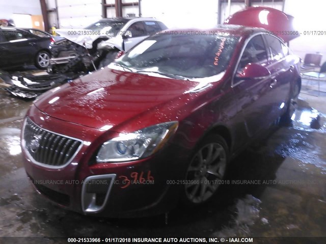 2G4GV5GV1D9158823 - 2013 BUICK REGAL GS 红色 照片 2
