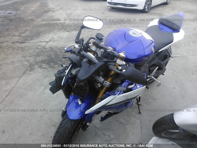 JYARJ16EXBA022528 - 2011 YAMAHA YZFR6 BLUE photo 2