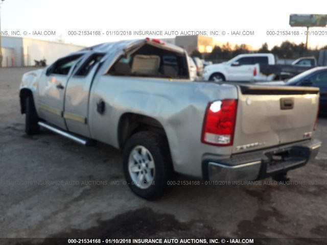 1GTEC29J19Z229218 - 2009 GMC SIERRA C1500 SLE GRAY photo 3