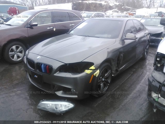 WBAFU7C57BDU56424 - 2011 BMW 535 XI Коричневый фото 2