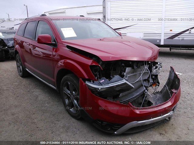 3C4PDCGB6GT112522 - 2016 DODGE JOURNEY CROSSROAD RED photo 1