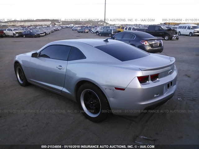 2G1FA1E34C9137798 - 2012 CHEVROLET CAMARO LS SILVER photo 3