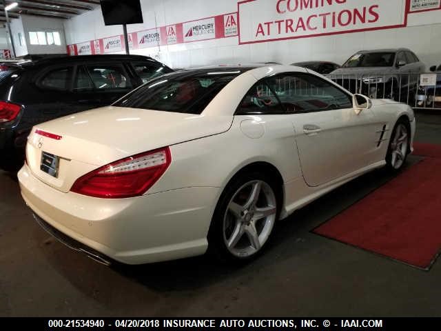 WDDJK6FA9GF040639 - 2016 MERCEDES-BENZ SL 400 WHITE photo 4