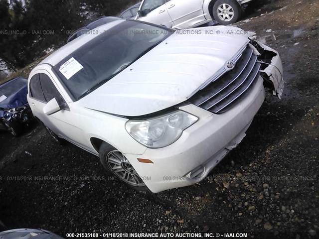 1C3LC56K58N107123 - 2008 CHRYSLER SEBRING TOURING WHITE photo 1