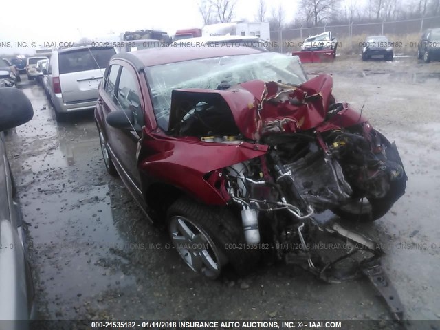 1B3HB78K47D109710 - 2007 DODGE CALIBER R/T MAROON photo 1