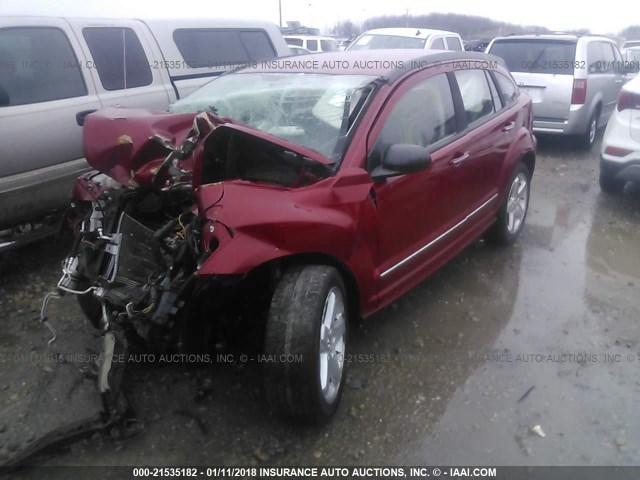 1B3HB78K47D109710 - 2007 DODGE CALIBER R/T MAROON photo 2