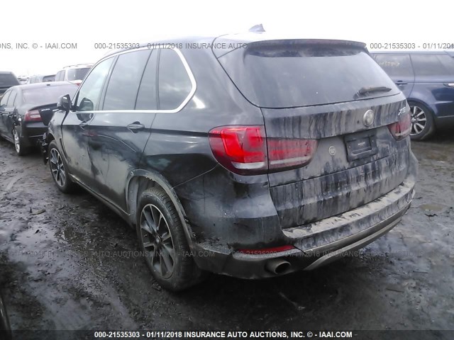 5UXKR0C3XH0V74393 - 2017 BMW X5 XDRIVE35I BLACK photo 3