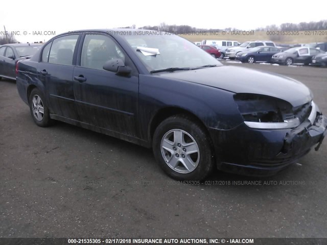 1G1ZT54855F155216 - 2005 CHEVROLET MALIBU LS Mavi foto 1