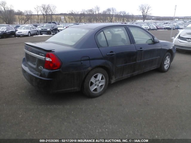 1G1ZT54855F155216 - 2005 CHEVROLET MALIBU LS Mavi foto 4