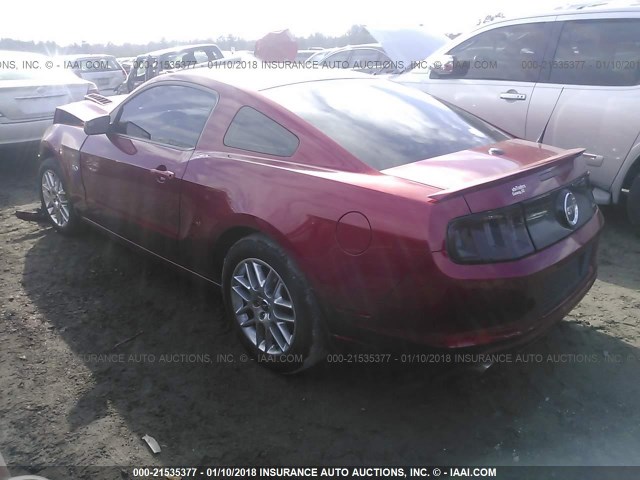 1ZVBP8CFXD5243047 - 2013 FORD MUSTANG GT RED photo 3