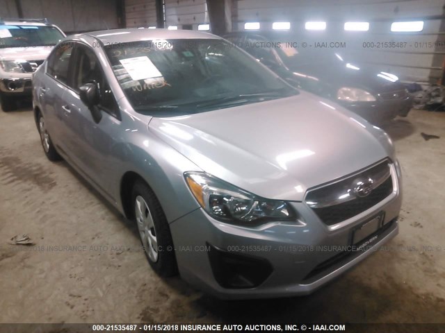 JF1GJAA64EH010582 - 2014 SUBARU IMPREZA GRAY photo 1