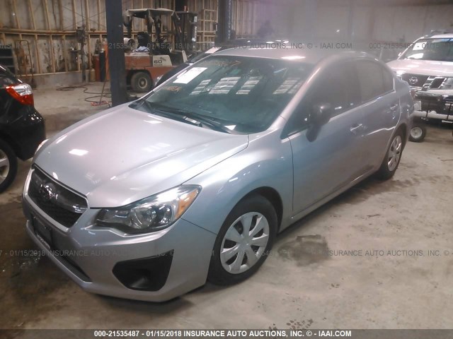 JF1GJAA64EH010582 - 2014 SUBARU IMPREZA GRAY photo 2