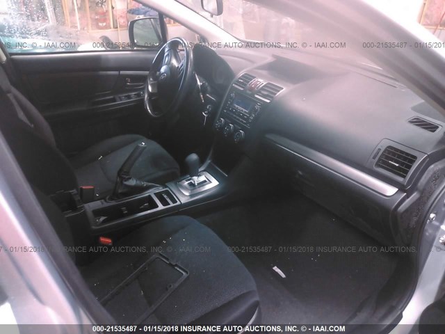 JF1GJAA64EH010582 - 2014 SUBARU IMPREZA GRAY photo 5