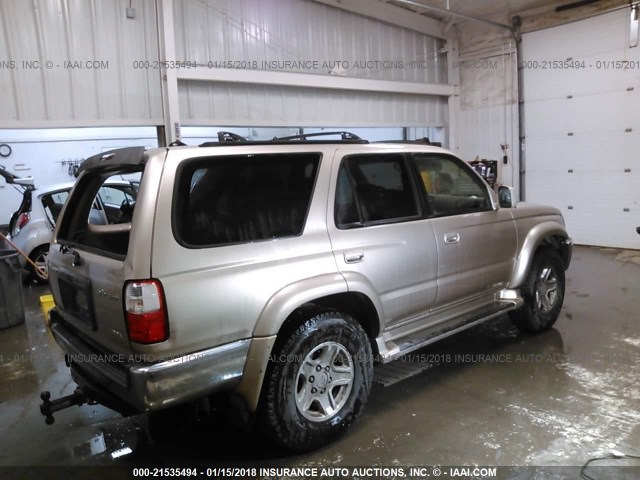 JT3HN86R610357987 - 2001 TOYOTA 4RUNNER SR5 GOLD photo 4