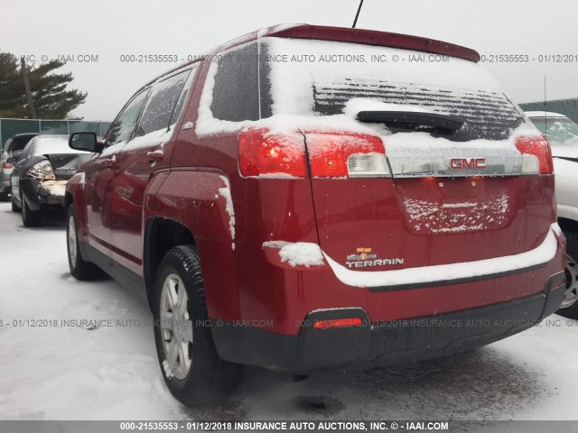 2GKALMEK4E6246873 - 2014 GMC TERRAIN SLE RED photo 3