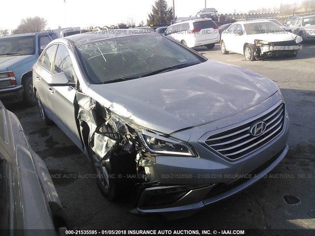 5NPE24AF9FH000519 - 2015 HYUNDAI SONATA SE SILVER photo 1