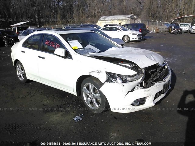 JH4CU2F65EC004378 - 2014 ACURA TSX TECH WHITE photo 1