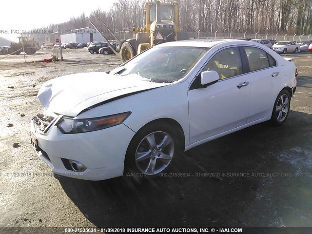 JH4CU2F65EC004378 - 2014 ACURA TSX TECH WHITE photo 2