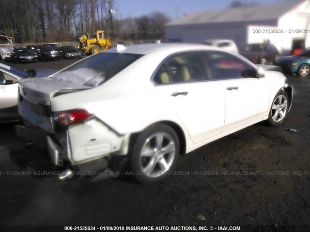 JH4CU2F65EC004378 - 2014 ACURA TSX TECH WHITE photo 4