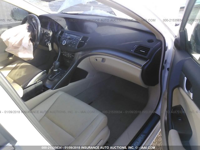 JH4CU2F65EC004378 - 2014 ACURA TSX TECH WHITE photo 5