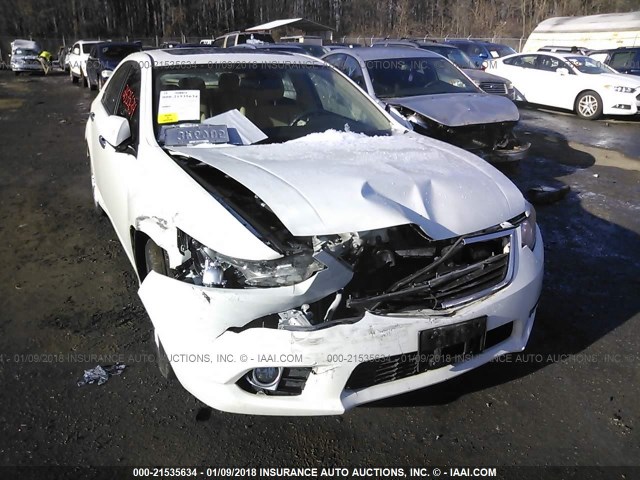 JH4CU2F65EC004378 - 2014 ACURA TSX TECH WHITE photo 6