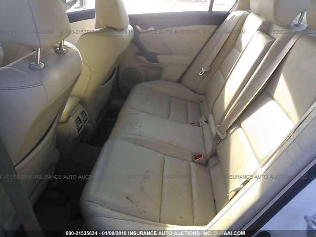 JH4CU2F65EC004378 - 2014 ACURA TSX TECH WHITE photo 8