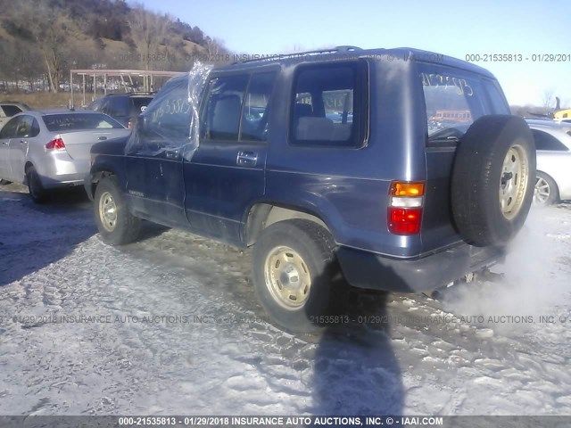 JACDH58V3R7911241 - 1994 ISUZU TROOPER S BLUE photo 3