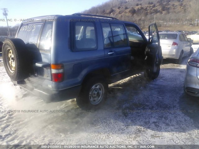 JACDH58V3R7911241 - 1994 ISUZU TROOPER S BLUE photo 4