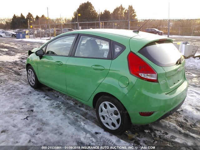 3FADP4TJ0DM109785 - 2013 FORD FIESTA S GREEN photo 3